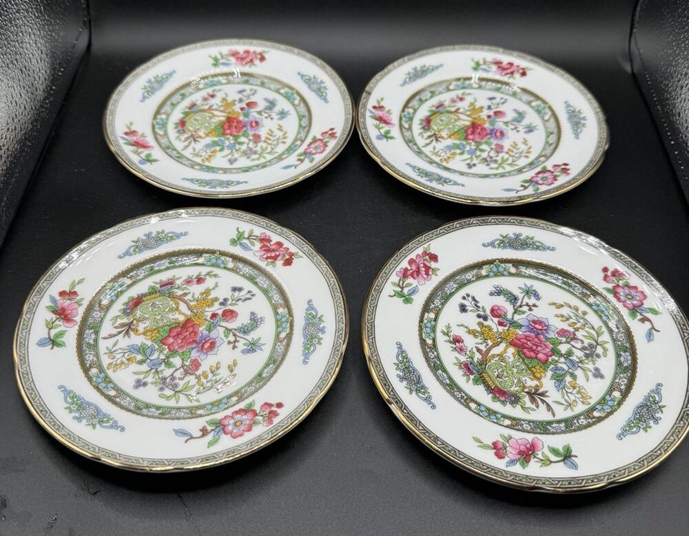 Paragon Tree of Kashmir Set/4 Bread Dessert 6.5” Plates Vintage England -A95